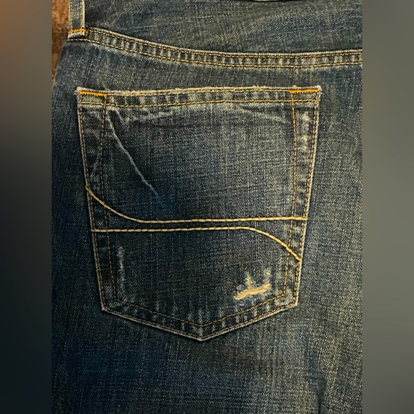 HOLLISTER®️🦜 Distressed Ripped Men’s Jean 36W x 34L ⚜️🤖VINTAGE STYLE🤖⚜️ - Picture 3 of 16